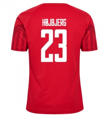 Danmark Pierre-Emile Hojbjerg #23 Replika Hjemmebanetrøje VM 2022 Kortærmet
